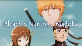 「MAD」Opening Crossover (Fairy Tail opening 3) [Bleach x Naruto x Madoka]