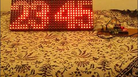 Arduino + P10 LED Display