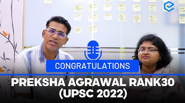 Preksha Agrawal - Rank 30 | UPSC CSE 2022 | Toppers