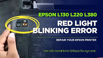 epson l130 red light blinking problem solution error repair || epson l220 l360 l380