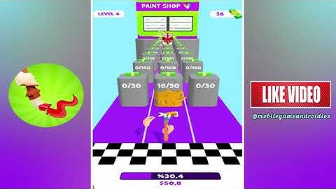 Paint Brush Run - Gameplay Walkthrough Part 1 All Levels (Android, Ios)