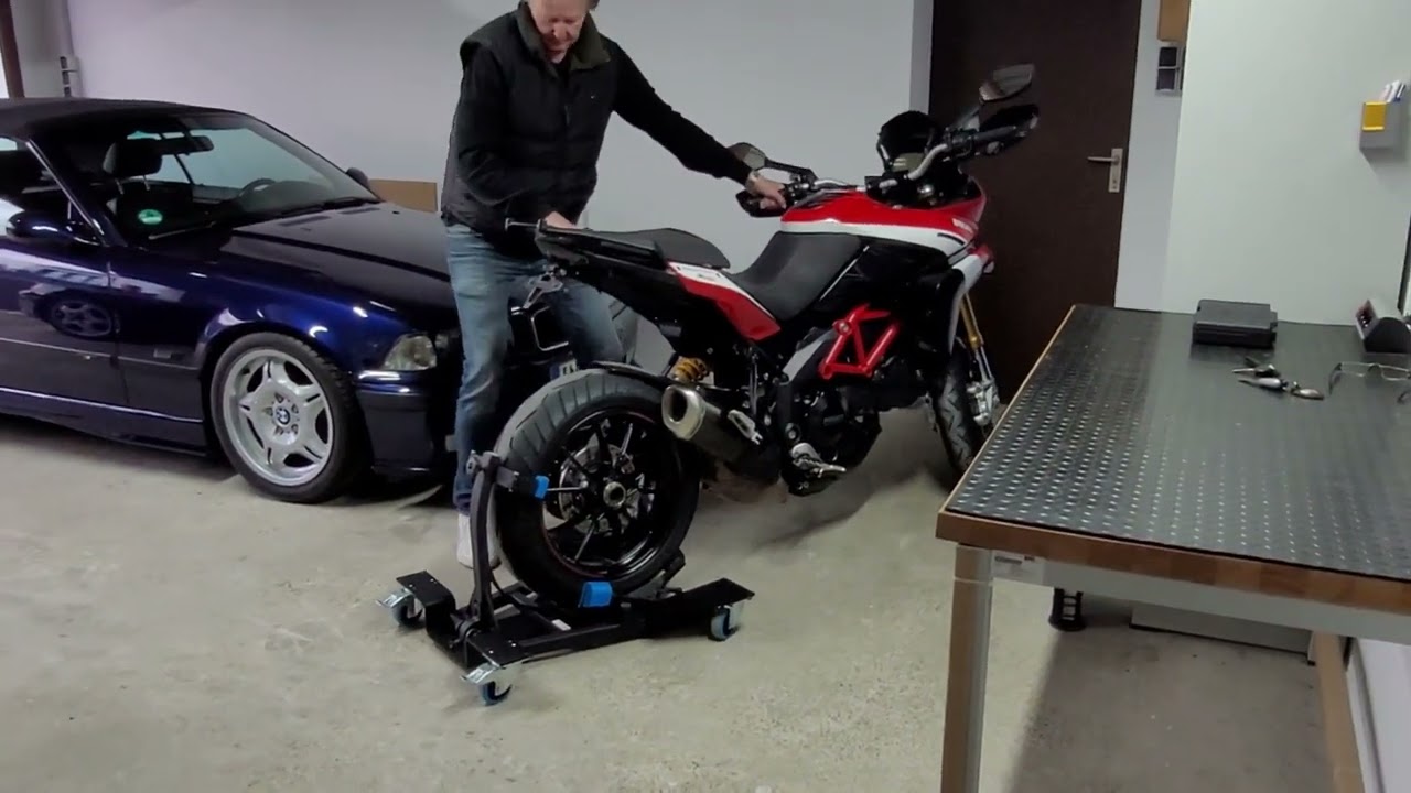 Moto-Crab Mover -  Rangieren von Bikes mit breiten Hinterreifen