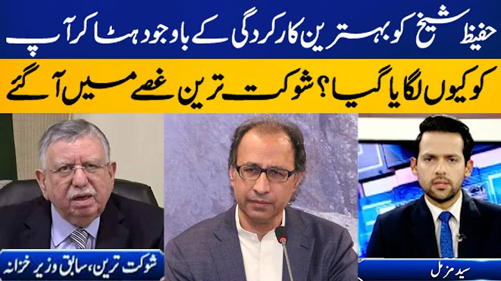 Shaukat Tarin gets angry in live show over question about Hafeez Sheikh | Capital TV