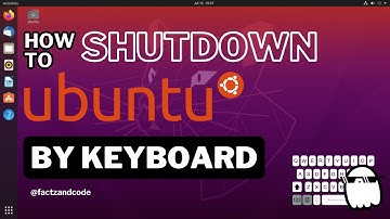 How to shutdown Ubuntu by Keyboard | Keyboard shortcut to shutdown Ubuntu 22.04 and above versions