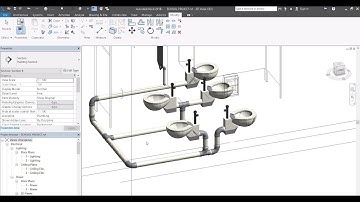 REVIT MEP Beginner tutorial -13  Pipe Creation part 2(sanitary)