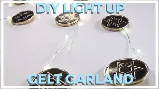 Light Up Gelt Garland ♥ 8 DIYs of Hanukkah