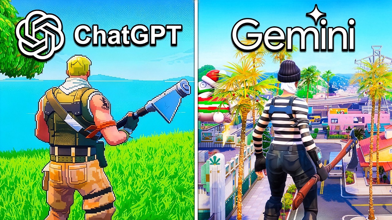 ChatGPT vs Gemini Fac *FORTNITE* De La 0 - !