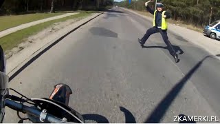 Ucieczka motorem przed policją! (jechał na jednym kole) screenshot 4