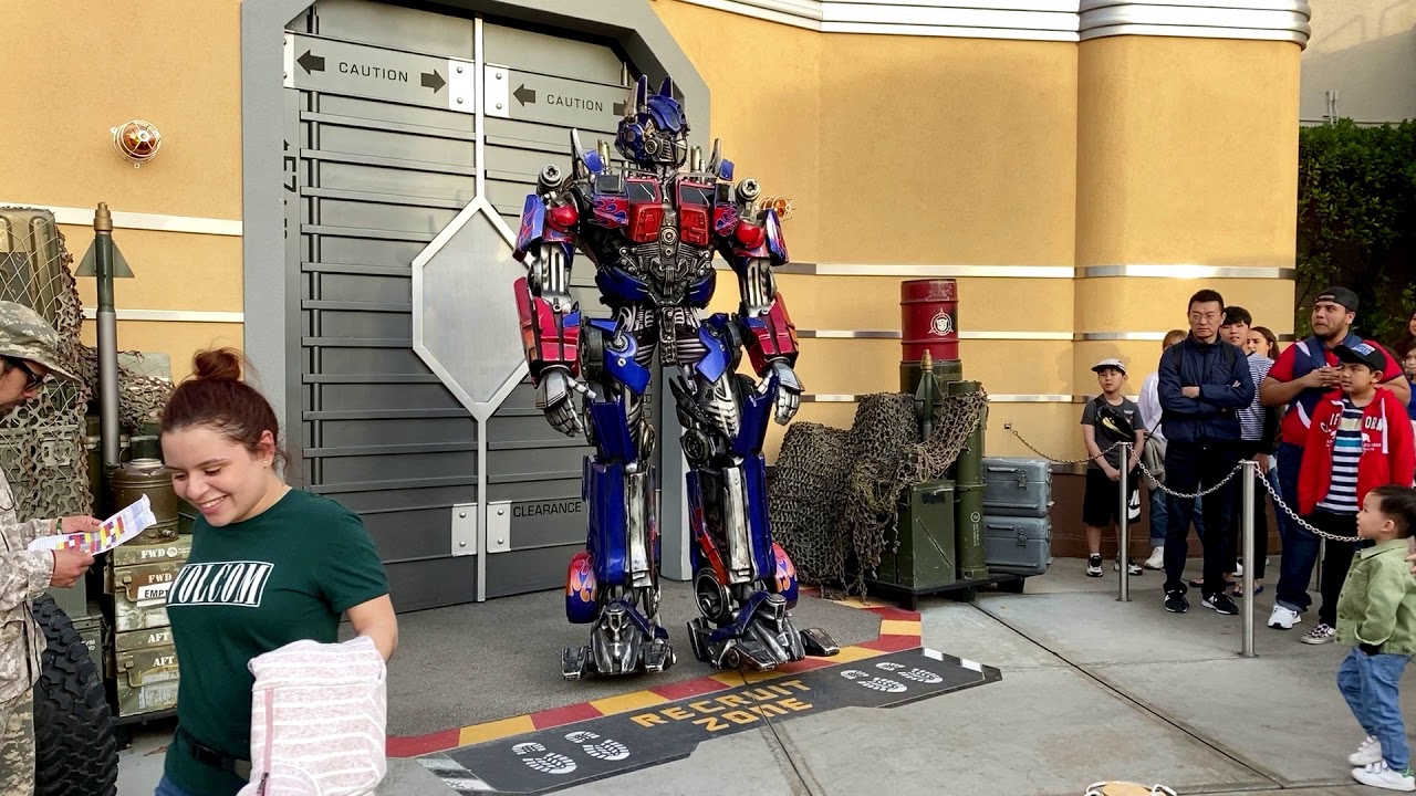 Funny Bilingual Optimus Prime Universal Studios Hollywood