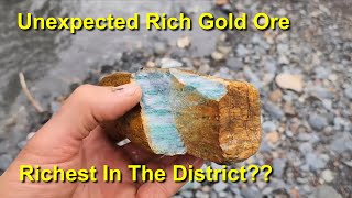 Listwanite & Gold: Unexpected Rich Gold Strike! Richest Gold Ore In The District??