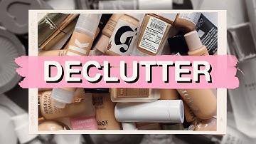 DECLUTTERING MY BASE PRODUCTS! | Spring 2020 | Julia Adams
