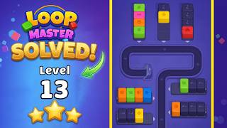 Loop Master™: Color Jam Sort - Level 13 Walkthrough 🧩 | Relaxing Puzzle Solution 🌀