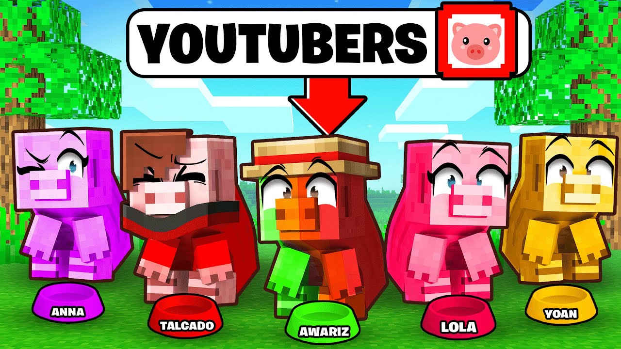 MES amis se TRANSFORME EN ANIMAUX sur Minecraft !