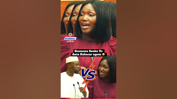 Ousmane Sonko vs Anta babacar ngom