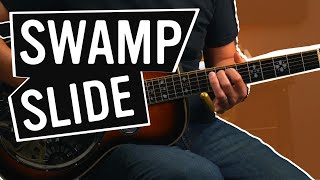 Video thumbnail of "Open D Minor Tuning: How to play a swampy slide thang"