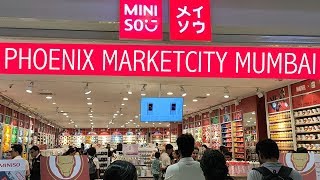 Miniso japanese designer brand store at phoenix market city mall
mumbai