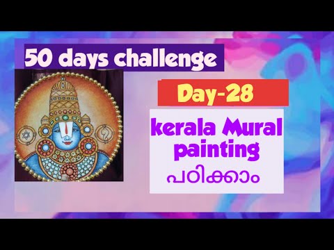 Kerala mural Painting tutorial 50 y ip pupppp