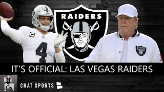 The raiders have a new team name: las vegas raiders. and owner mark
davis officially revealed name logo at press conference a...