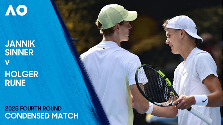 Jannik Sinner v Holger Rune Condensed Match | Australian Open 2025 Fourth Round