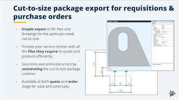 Provide your suppliers everything they need to process your cut-to-size purchase orders