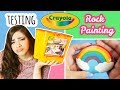Testing Crayola "Rock Painting" Kit | Collab With NerdECrafter
