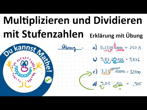 Multiplizieren Und Dividieren Mit Stufenzahlen Rechnen Mit Dezimalzahlen 2 Youtube