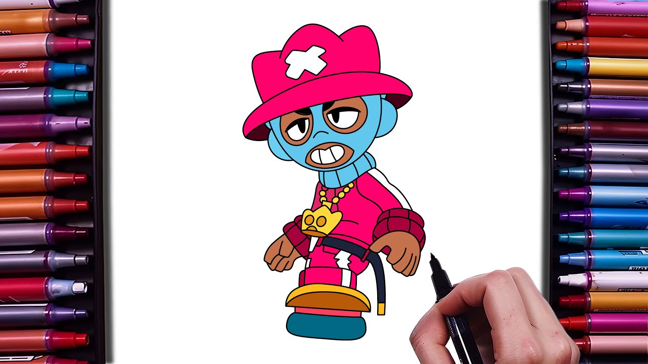 How to Draw OLLIE G From Brawl Stars | How to Draw Brawl Stars