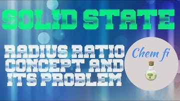 CLASS 12 SOLID STATE/ RADIUS RATIO IN TAMIL/CHEM FI