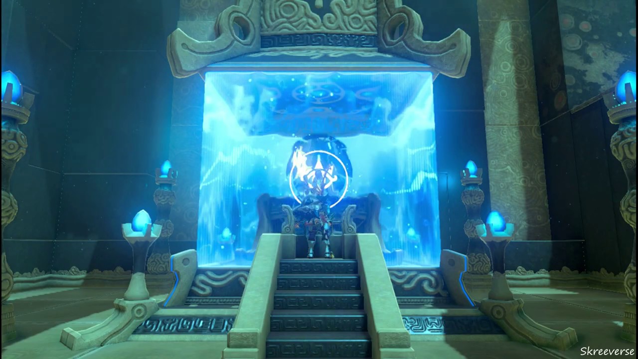 Zelda Breath Of The Wild Tah Muhi Shrine A Landscape Of A Stable Youtube