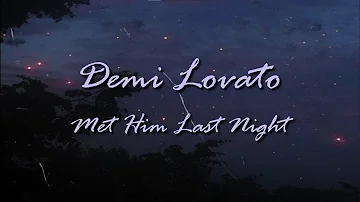 Demi Lovato ft Ariana Grande - Met Him Last Night (lyrics)