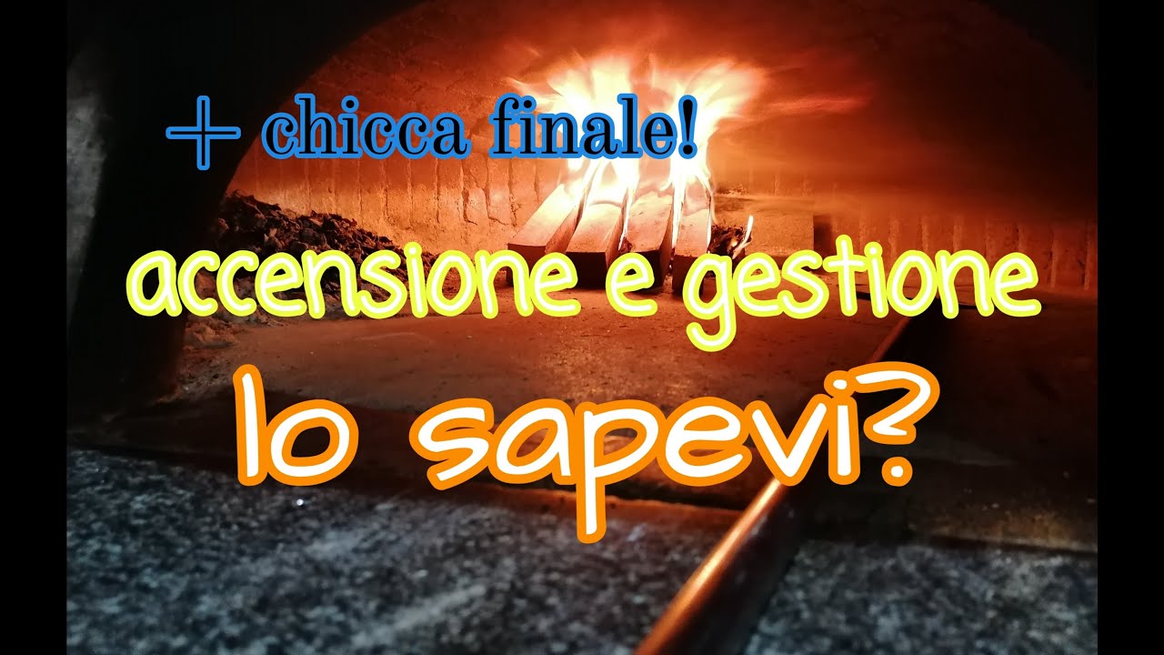 Accensione e gestione FORNO A LEGNA + piccolo trucco - YouTube