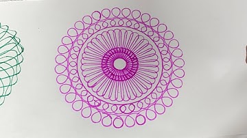 Spirograph Ruler beautiful Design | ASMR Satisfying sound | Spirograph relaxing art #spirograph