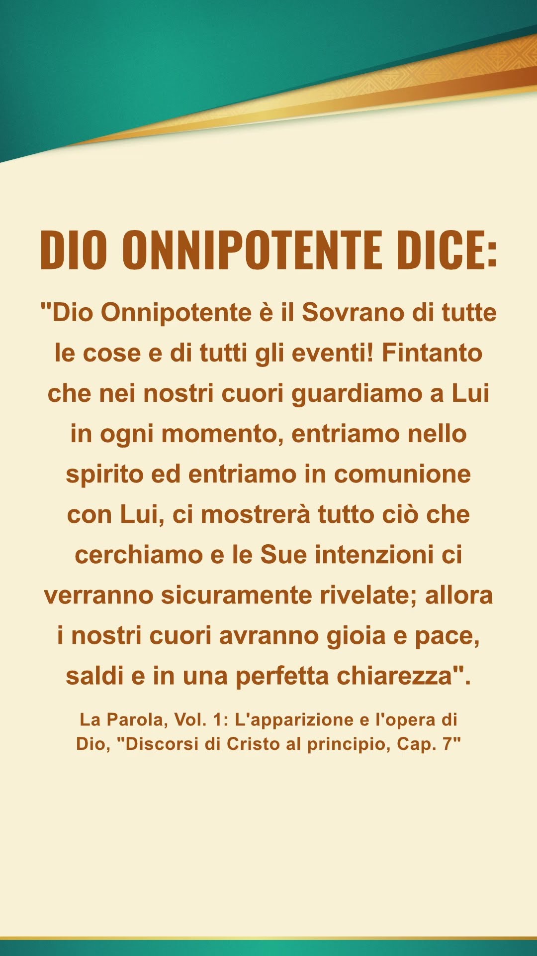 Resta in silenzio dinanzi a Dio, leggi le Sue parole