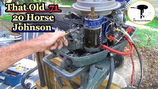 71 Johnson 20 Hp - It Does Run! - THIS OLD OUTBOARD