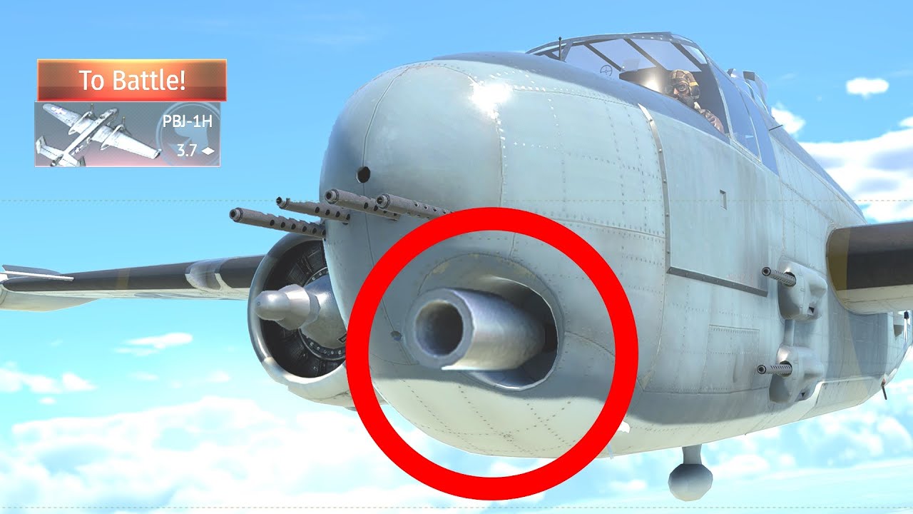 A bomber equipped with a SHERMAN CANNON PBJ 1H GAMEPLAY