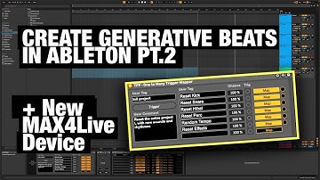 Generative Music Techniques Tutorial in Ableton Live, IDM Glitch Beats Pt 2 Generative sound select.