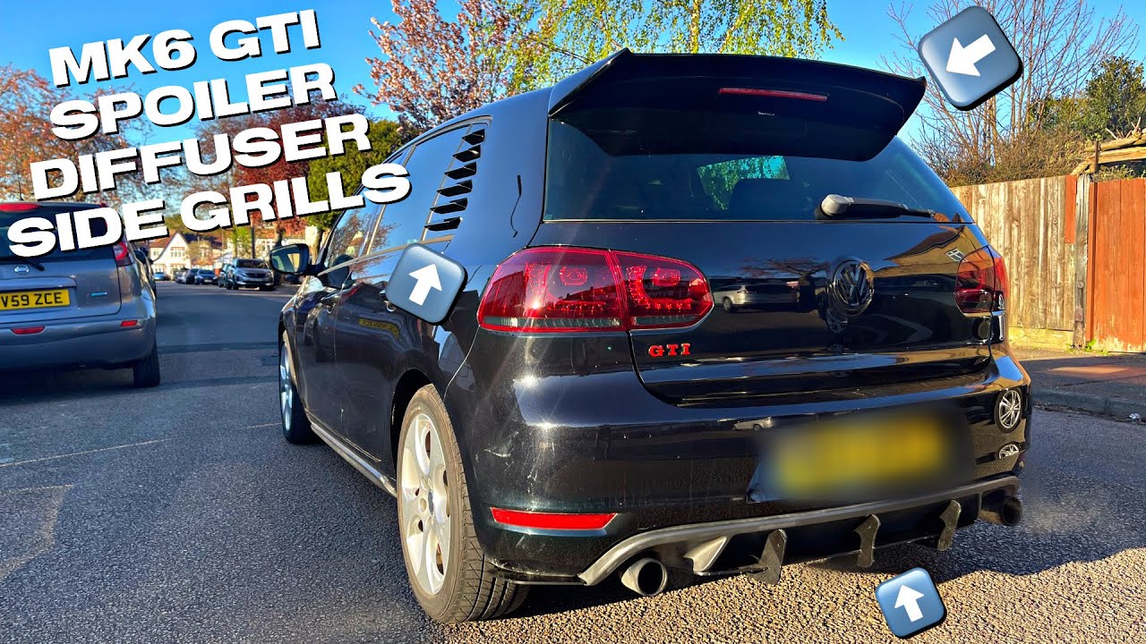 MK6 GTI SPOILER AND DIFFUSER INSTALL