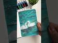 Mini Swan painting acrylic #aestheic #art #painting #trendingshorts #wow #ytshortsindia #viralnow