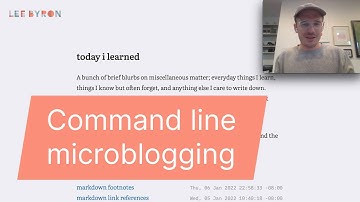 "Microblogging" from the command line