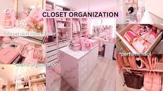 VLOGMAS 💝 - Organizing my new island, Christmas decor in beauty room, PERFUME HAUL