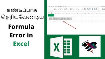 How to Fix Formula Error in Excel | Tamil