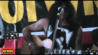 Slash - Fall To Pieces ( acoustic) - 101 WRIF Detroit chords