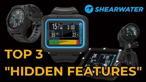 Top 3 "Hidden Features" of Shearwater Dive Computers