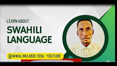 LESSON 1////Swahili Alfabeta and vocabularies