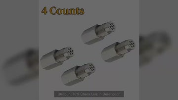 4PCS Sensor Spacer Adapter Check Engine Light CEL mini catalyst O2 Sensor Spacer Adapter M18X1.5