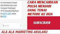CARA KE DUA MENCAIRKAN PULSA MENJADI UANG TUNAI - Durasi: 9.45. CARA KE DUA MENCAIRKAN PULSA MENJADI UANG TUNAI - Durasi: 9.45.