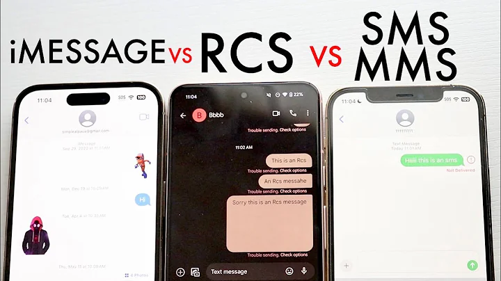 iMessage contre RCS : lequel choisir ?