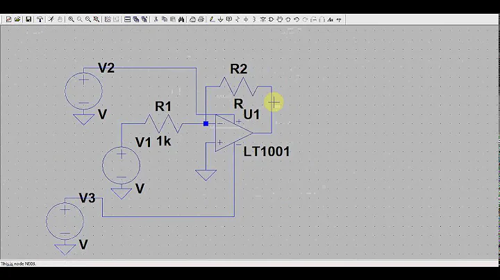 Inverting Amplifier with LTSpice