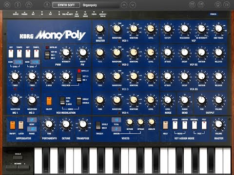 KORG iMono/Poly FACTORY BANK B The BIG Soundtest for the iPad