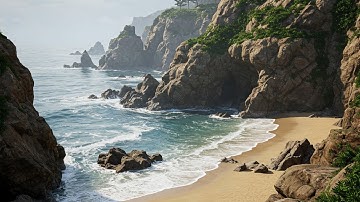 2.Realistic Rocky Beach & Sea: Unreal Engine 5 Landscape Tutorial